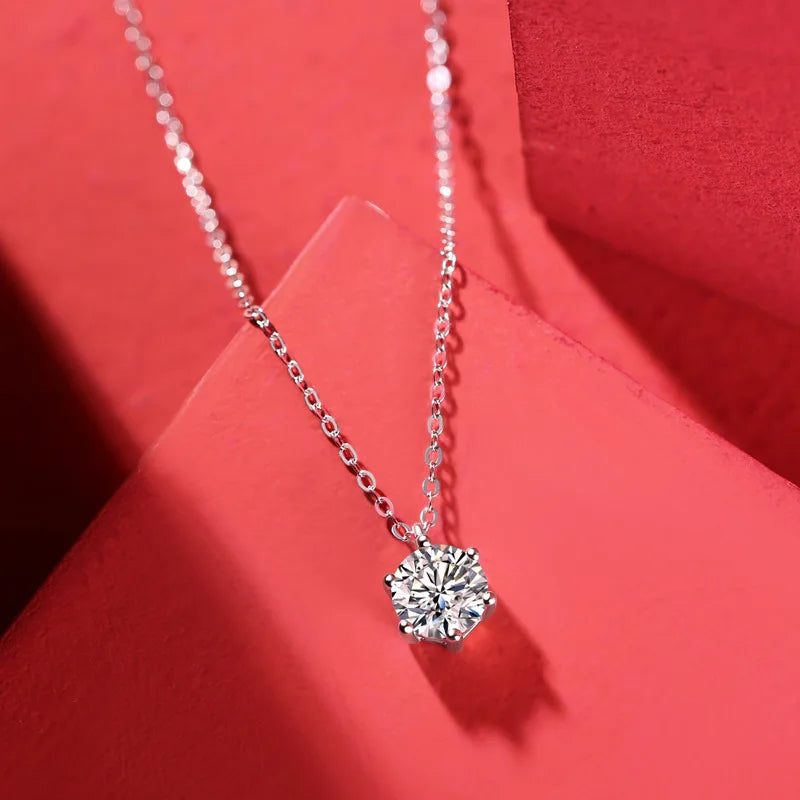 Moissanite Pendant Necklace