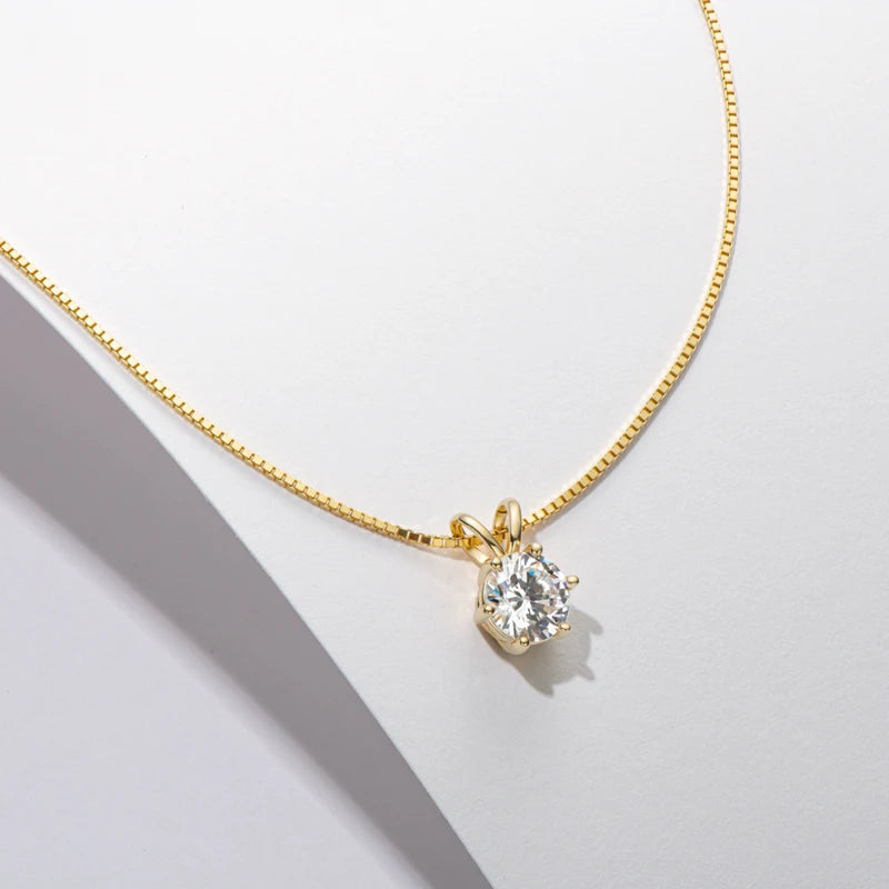 Moissanite Pendant Necklace