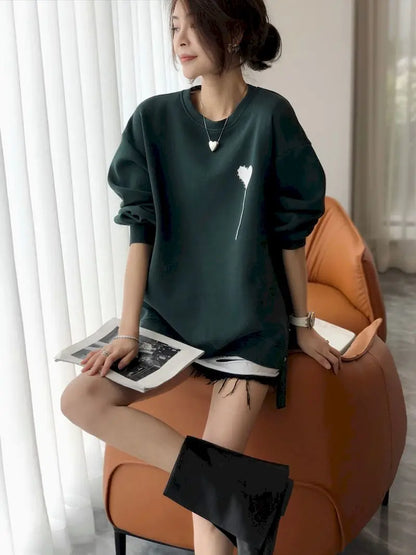 Design Sense Pullovers Women Oversized Autumn Winter Trend