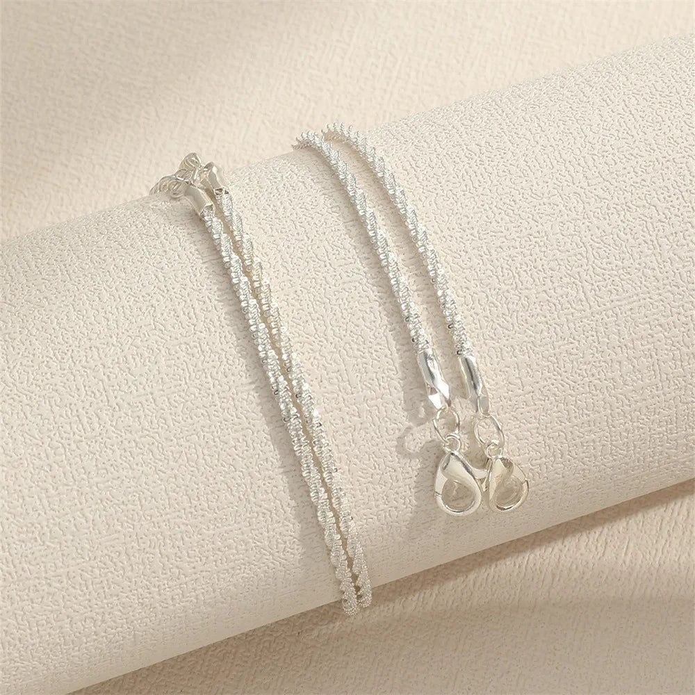 Silver Color Bling Anklet