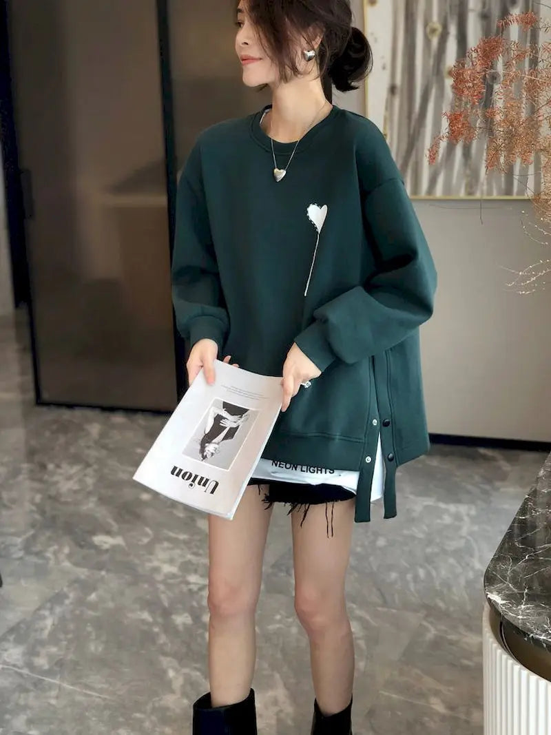 Design Sense Pullovers Women Oversized Autumn Winter Trend