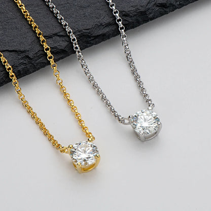 Moissanite Pendant Necklace