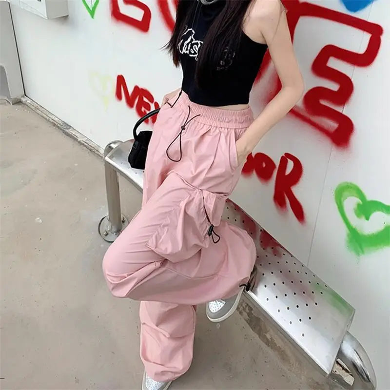 Y2K Parachute Streetwear Sweatpants